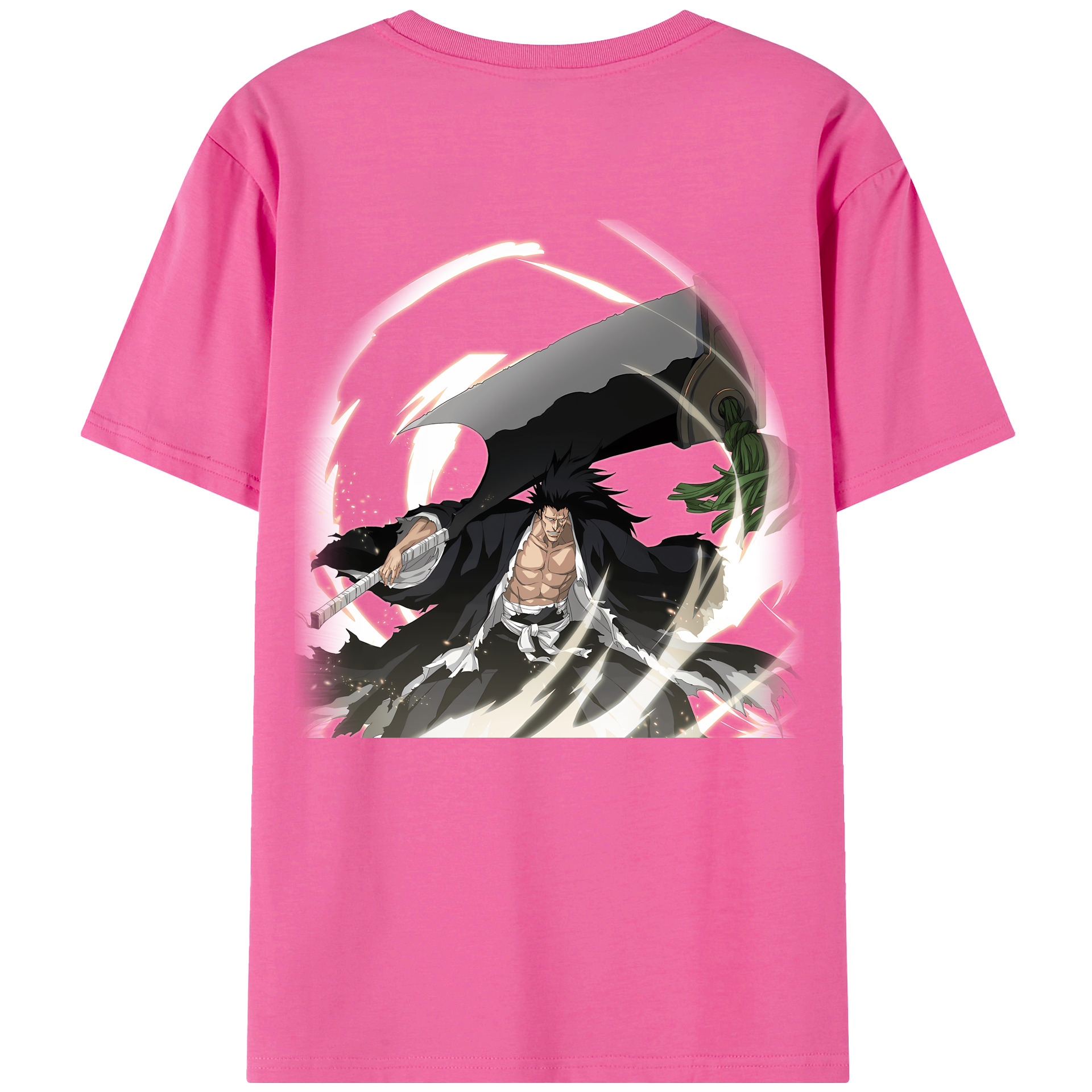 （画像用） ブリーチ ざらき けんぱち BLEACH Zaraki Kenpachi レディース半袖Tシャツ(バックプリント)